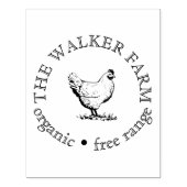 Aangepast Boerderij Zakelijke promotie Logo Rubberstempel (Afrduk)