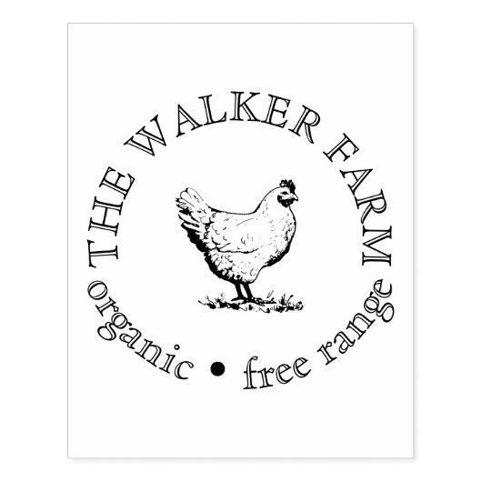 Aangepast Boerderij Zakelijke promotie Logo Rubberstempel (Afrduk)