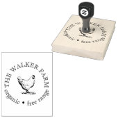 Aangepast Boerderij Zakelijke promotie Logo Rubberstempel (Gestempeld)
