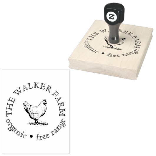 Aangepast Boerderij Zakelijke promotie Logo Rubberstempel (Gestempeld)