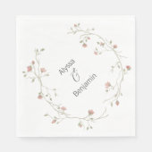 Aangepast Bohemian Wedding Napkin Servet (Voorkant)