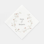 Aangepast Bohemian Wedding Napkin Servet (Hoek)
