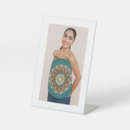Aangepast Boho Mandala Tank Top Design voor Vrouwe Reclamebord Met Voetstuk