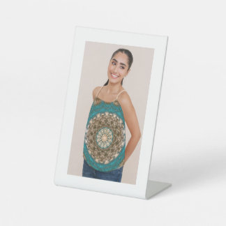 Aangepast Boho Mandala Tank Top Design voor Vrouwe Reclamebord Met Voetstuk