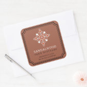 Aangepast Boho Sandelhout Reeds Diffuser Etiket (Envelop)