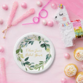 Aangepast Bord, botanische eucalyptus Papieren Bordje (Feest)