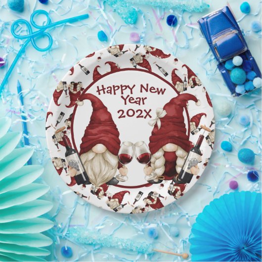 Aangepast Bord nieuw jaar papier (Feest)