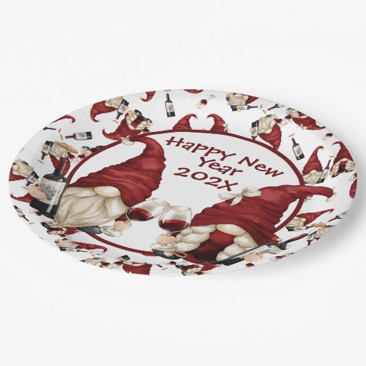 Aangepast Bord nieuw jaar papier (Gekanteld)