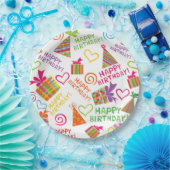 Aangepast Bord papier 9 inch (Feest)