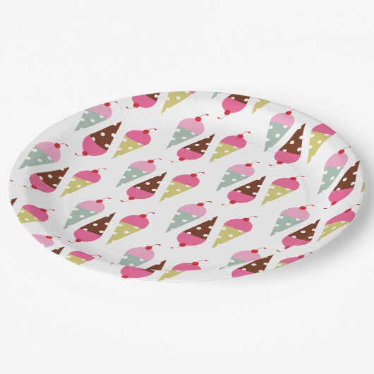 Aangepast Bord papier 9 inch (Gekanteld)