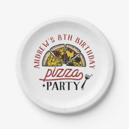 Aangepast Bord van de Birthday Pizza Party
