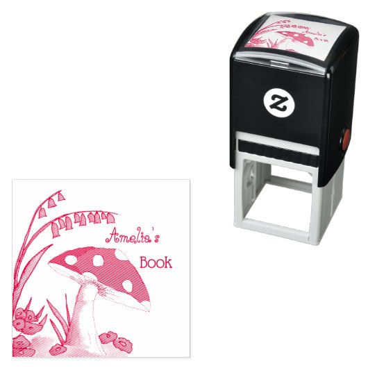 Aangepast Bord van het Boek van de Toadstool Zelfinktende Stempel (In situ)