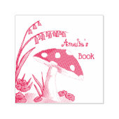 Aangepast Bord van het Boek van de Toadstool Zelfinktende Stempel (Design)