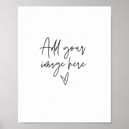 Aangepast bord voor bruiloft bord Foto Poster G400 (Voorkant)