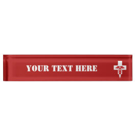 Aangepast bord voor de naam van een medisch bureau naambordje