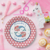 Aangepast Bord voor Mermaid Birthday-papier (Feest)