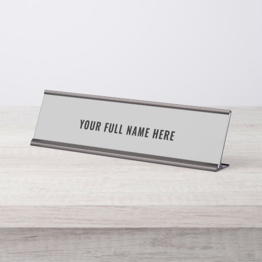 Aangepast Bord voor uw bureaunaam - Kies kleuren Bureau Naambordje (Voorkant)