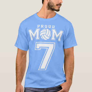 Aangepast bord voor volleybal mama nummer 7 Aangep T-shirt