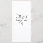 Aangepast bordje bruiloft evenement kaart diner me (Achterkant)