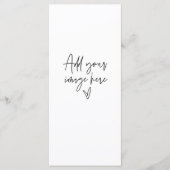 Aangepast bordje bruiloft evenement kaart diner me (Voorkant)