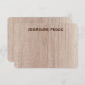 Aangepast bordpapier Kijk naar vervormde tekst Notitiekaartje (Voorkant / Achterkant)