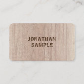 Aangepast bordpapier Kijk naar vervormde tekst Visitekaartje (Voorkant)