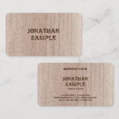 Aangepast bordpapier Kijk naar vervormde tekst Visitekaartje (Voorkant / Achterkant)