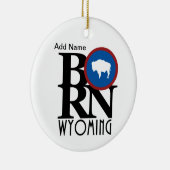 Aangepast BORN Wyoming Keramisch Ornament (Rechts)