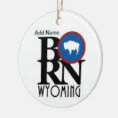 Aangepast BORN Wyoming Keramisch Ornament (Links)