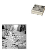 Aangepast boslandschapstempel rubberstempel (Gestempeld)