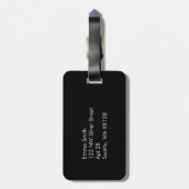 Aangepast Botanisch Bagagelabel - Floral Travel ID (Achterkant verticaal)