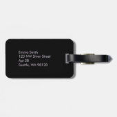 Aangepast Botanisch Bagagelabel - Floral Travel ID (Achterkant horizontaal)