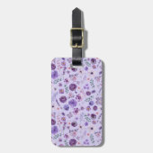 Aangepast botanisch Bagagelabel - Serene zachte la (Voorkant verticaal)