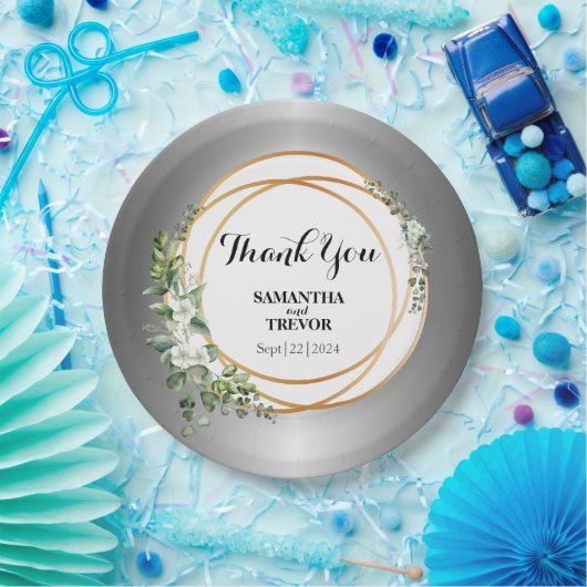 Aangepast botanisch papieren bordje (Feest)