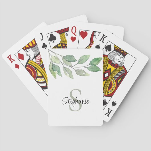 Aangepast botanisch pokerkaarten (Achterkant)