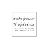 Aangepast Botanische Familienaam Retouradres Rubberstempel (Afrduk)
