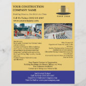Aangepast bouwbedrijf flyer (Voorkant)