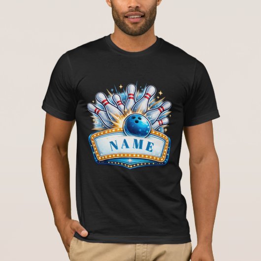 Aangepast bowlen t-shirt (Voorkant)