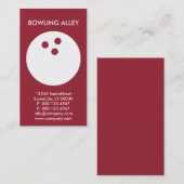 aangepast bowlingterrein visitekaartje (Voorkant / Achterkant)