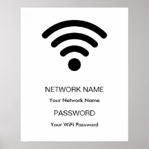 Aangepast Branded Wifi Netwerk en Wachtwoord Wit