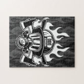 Aangepast brandweerreddingsstation brandweer legpuzzel (Horizontaal)