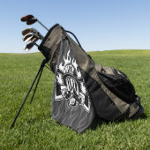 Aangepast brandweerreddingsstation golfhanddoek (Groen)