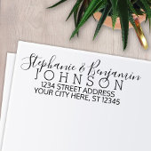 Aangepast bride Groom- en retouradres Zelfinktende Stempel