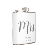 Aangepast bridescript wit heupfles (Rechts)