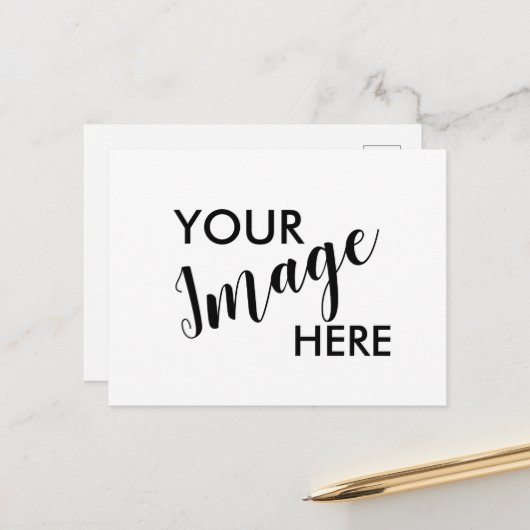 Aangepast briefkaart (Voorkant / Achterkant in situ)