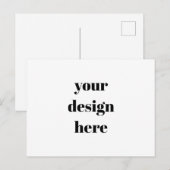 Aangepast Briefkaart (Voorkant / Achterkant)