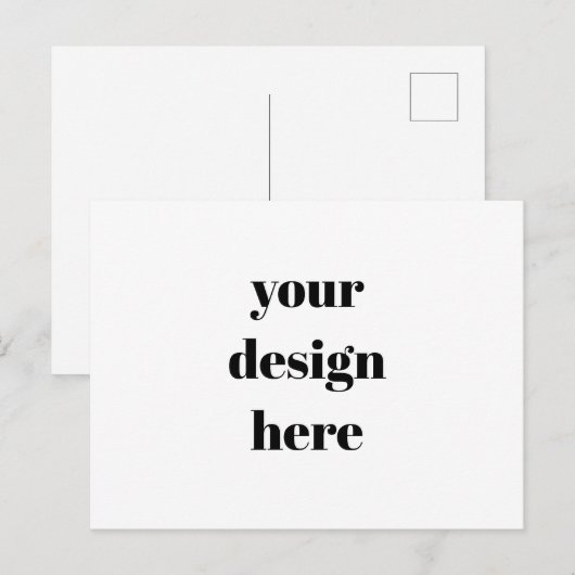 Aangepast Briefkaart (Voorkant / Achterkant)