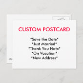 Aangepast Briefkaart (Voorkant / Achterkant)