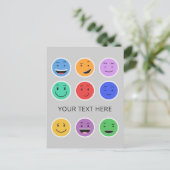 Aangepast briefkaart bevestigen (Staand voorkant)