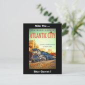 Aangepast Briefkaart blauwe komeet (Staand voorkant)